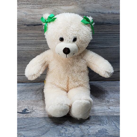 Build a Bear Teddy Bear Plush Stuffed Animal light beige Cream - Picture 1 of 6